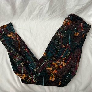 LuLaRoe Leggings, Feather Pattern
